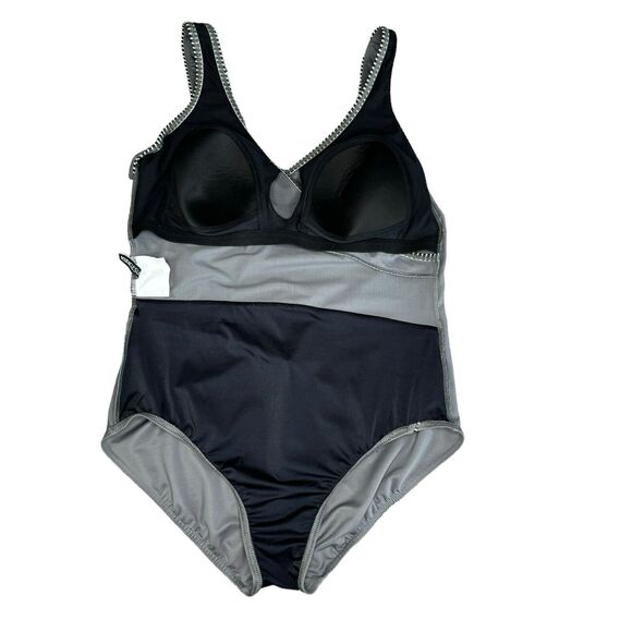 Miraclesuit Kirkland Womens 16 Gray Horizon One Piece Swimsuit - Picture 10 of 11